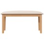Banco 90 cm Madera Maciza Caucho de , Bancos de comedor y cocina - Ref: Foro24-4102594, Precio: 74,52 €, Descuento: %