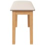 Banco 90 cm Madera Maciza Caucho de , Bancos de comedor y cocina - Ref: Foro24-4102594, Precio: 74,52 €, Descuento: %
