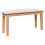 Banco 90 cm Madera Maciza Caucho de , Bancos de comedor y cocina - Ref: Foro24-4102594, Precio: 74,52 €, Descuento: %