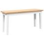 Banco 90 cm Madera Maciza Caucho de , Bancos de comedor y cocina - Ref: Foro24-4102596, Precio: 71,44 €, Descuento: %