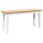 Banco 90 cm Madera Maciza Caucho de , Bancos de comedor y cocina - Ref: Foro24-4102596, Precio: 71,44 €, Descuento: %