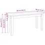 Banco 90 cm Madera Maciza Caucho de , Bancos de comedor y cocina - Ref: Foro24-4102596, Precio: 71,44 €, Descuento: %