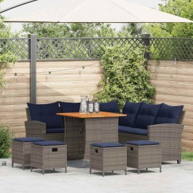 Set de sofás de jardín en forma de L con cojines 6 pzas gris de , Conjuntos de jardín - Ref: Foro24-3213544, Precio: 569,95 €...