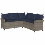Set de sofás de jardín en forma de L con cojines 6 pzas gris de , Conjuntos de jardín - Ref: Foro24-3213544, Precio: 569,95 €...