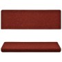 Alfombrillas de escalera 5 unidades rojo burdeos 65x21x4 cm de vidaXL, Alfombrillas para escalones - Ref: Foro24-149730, Prec...