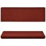 Alfombrillas de escalera 5 unidades rojo burdeos 65x21x4 cm de vidaXL, Alfombrillas para escalones - Ref: Foro24-149730, Prec...
