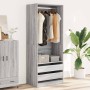 Armario de madera de ingeniería gris Sonoma 80x50x200 cm de , Armarios roperos - Ref: Foro24-3307752, Precio: 151,60 €, Descu...
