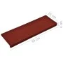 Alfombrillas de escalera 5 unidades rojo burdeos 65x21x4 cm de vidaXL, Alfombrillas para escalones - Ref: Foro24-149730, Prec...