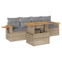 Set sofás jardín y cojines 5 pzas ratán sintético acacia beige de , Conjuntos de jardín - Ref: Foro24-3327545, Precio: 380,30...