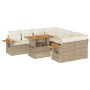 Set sofás jardín y cojines 9 pzas ratán sintético acacia beige de , Conjuntos de jardín - Ref: Foro24-3327579, Precio: 700,07...