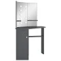 Tocador de esquina con LED gris 111x54x141,5 cm de vidaXL, Tocadores para dormitorios - Ref: Foro24-326532, Precio: 166,05 €,...