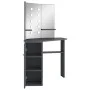 Tocador de esquina con LED gris 111x54x141,5 cm de vidaXL, Tocadores para dormitorios - Ref: Foro24-326532, Precio: 166,05 €,...