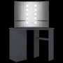 Tocador de esquina con LED gris 111x54x141,5 cm de vidaXL, Tocadores para dormitorios - Ref: Foro24-326532, Precio: 166,05 €,...