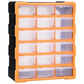 Multi-drawer organizer with 18 intermediate drawers 38x16x47 cm by vidaXL, Toolboxes - Ref: Foro24-149597, Price: 62,67 €, Di...