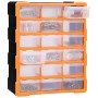 Organizador multicajones con 18 cajones intermedios 38x16x47 cm de vidaXL, Cajas de herramientas - Ref: Foro24-149597, Precio...