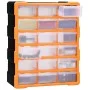 Multi-drawer organizer with 18 intermediate drawers 38x16x47 cm by vidaXL, Toolboxes - Ref: Foro24-149597, Price: 62,67 €, Di...