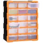 Organizador multicajones con 18 cajones intermedios 38x16x47 cm de vidaXL, Cajas de herramientas - Ref: Foro24-149597, Precio...