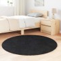 Alfombra peluda de pelo largo NAVARRA negra 120x120cm poliéster de , Alfombras - Ref: Foro24-4102902, Precio: 25,16 €, Descue...