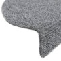 Alfombrillas de escaleras autoadhesivas 5 uds gris 56x17x3 cm de vidaXL, Alfombrillas para escalones - Ref: Foro24-149680, Pr...