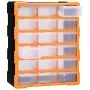 Multi-drawer organizer with 18 intermediate drawers 38x16x47 cm by vidaXL, Toolboxes - Ref: Foro24-149597, Price: 62,67 €, Di...