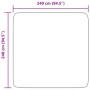 Alfombra peluda de pelo largo NAVARRA crema 240x240cm poliéster de , Alfombras - Ref: Foro24-4102887, Precio: 72,14 €, Descue...