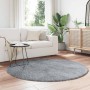 Alfombra de pelo largo NAVARRA gris plateado 160x160 cm de , Alfombras - Ref: Foro24-4102916, Precio: 35,30 €, Descuento: %