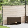 Cojines para exterior marrón 100x55x55,5 cm ratán sintético de , Cajas de almacenaje para exteriores - Ref: Foro24-4104142, P...