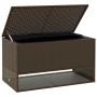 Cojines para exterior marrón 100x55x55,5 cm ratán sintético de , Cajas de almacenaje para exteriores - Ref: Foro24-4104142, P...