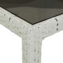 Set comedor jardín 5 pzas cojines ratán sintético vidrio blanco de , Conjuntos de jardín - Ref: Foro24-3278580, Precio: 354,3...