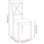 Sillas de comedor con cojines 2uds madera maciza blanco caucho de , Sillas de comedor - Ref: Foro24-4102405, Precio: 114,96 €...