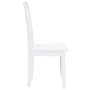 Sillas de comedor 2 unidades madera maciza de caucho blanco de , Sillas de comedor - Ref: Foro24-4102407, Precio: 116,24 €, D...