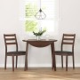 Sillas de comedor con cojines 2 uds madera maciza marrón caucho de , Sillas de comedor - Ref: Foro24-4102516, Precio: 135,58 ...