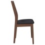 Sillas de comedor con cojines 2 uds madera maciza marrón caucho de , Sillas de comedor - Ref: Foro24-4102516, Precio: 135,58 ...
