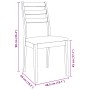 Sillas de comedor con cojines 2 uds madera maciza marrón caucho de , Sillas de comedor - Ref: Foro24-4102516, Precio: 135,58 ...