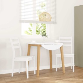 Sillas de comedor 2 unidades madera maciza de caucho blanco de , Sillas de comedor - Ref: Foro24-4102521, Precio: 137,61 €, D...