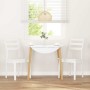 Sillas de comedor 2 unidades madera maciza de caucho blanco de , Sillas de comedor - Ref: Foro24-4102521, Precio: 137,61 €, D...