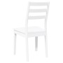 Sillas de comedor 2 unidades madera maciza de caucho blanco de , Sillas de comedor - Ref: Foro24-4102521, Precio: 137,61 €, D...