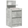 Mesilla de noche con 2 cajones gris hormigón 38x34x80 cm de , Mesitas de noche - Ref: Foro24-861361, Precio: 55,60 €, Descuen...