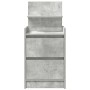 Mesilla de noche con 2 cajones gris hormigón 38x34x80 cm de , Mesitas de noche - Ref: Foro24-861361, Precio: 55,60 €, Descuen...