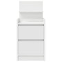 Mesillas de noche con 2 cajones 2 uds Blanco 38x34x80 cm de , Mesitas de noche - Ref: Foro24-861356, Precio: 97,10 €, Descuen...