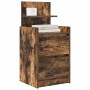 Mesilla de noche con 2 cajones roble ahumado 38x34x80 cm de , Mesitas de noche - Ref: Foro24-861363, Precio: 54,12 €, Descuen...