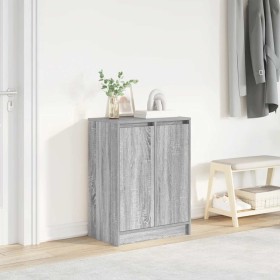 Zapatero gris Sonoma 57x34x76 cm madera de ingeniería de , Zapateros y organizadores de calzado - Ref: Foro24-861873, Precio:...