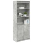 Aparador alto madera de ingeniería gris hormigón 70x35x180 cm de , Aparadores - Ref: Foro24-3328474, Precio: 110,01 €, Descue...
