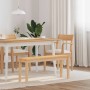 Banco 110 cm Madera Maciza Caucho de , Bancos de comedor y cocina - Ref: Foro24-4102604, Precio: 79,99 €, Descuento: %