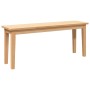 Banco 110 cm Madera Maciza Caucho de , Bancos de comedor y cocina - Ref: Foro24-4102604, Precio: 79,99 €, Descuento: %