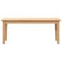 Banco 110 cm Madera Maciza Caucho de , Bancos de comedor y cocina - Ref: Foro24-4102604, Precio: 79,99 €, Descuento: %