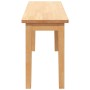 Banco 110 cm Madera Maciza Caucho de , Bancos de comedor y cocina - Ref: Foro24-4102604, Precio: 79,99 €, Descuento: %
