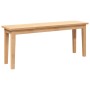 Banco 110 cm Madera Maciza Caucho de , Bancos de comedor y cocina - Ref: Foro24-4102604, Precio: 79,99 €, Descuento: %
