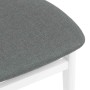 Sillas de comedor con cojines 2uds madera maciza blanco caucho de , Sillas de comedor - Ref: Foro24-4102439, Precio: 154,67 €...