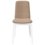 Sillas de comedor con cojines 2uds madera maciza blanco caucho de , Sillas de comedor - Ref: Foro24-4102447, Precio: 122,74 €...